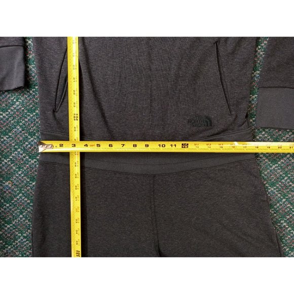 The North Face Ebenezer One Piece Body Jumpsuit Hood Black Heather Women's Large - Picture 12 of 12